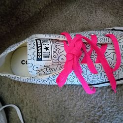 2 pairs women's converse