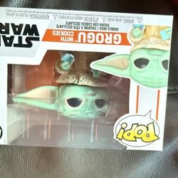 Funko Pop Star Wars Grogu With Cookies #465 New in Box