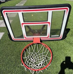 Lifetime Basketball Backboard and Rim for garage
