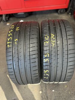 20” tires michelin 275/35/20 semi new with free installation $250