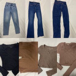 American Eagle And Levi 501 Jeans 