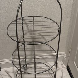 3 Tier Metal Shelves  15 Wide By 44 Inches Tall