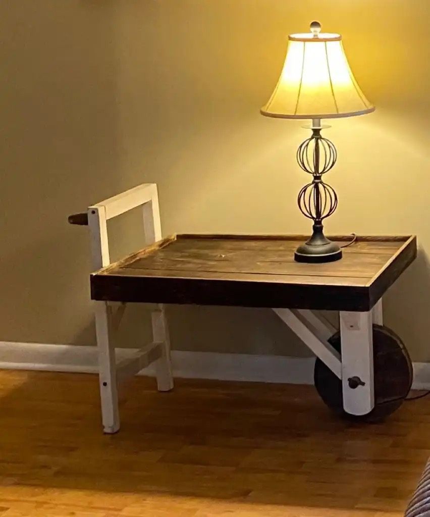 Cart Side Table 30x20