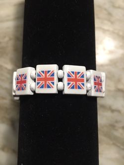 United Kingdom flag jewelry bracelet