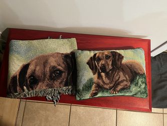 Dachshund Pillow And Blanket