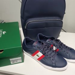 Lacoste Backpack/ Shoes