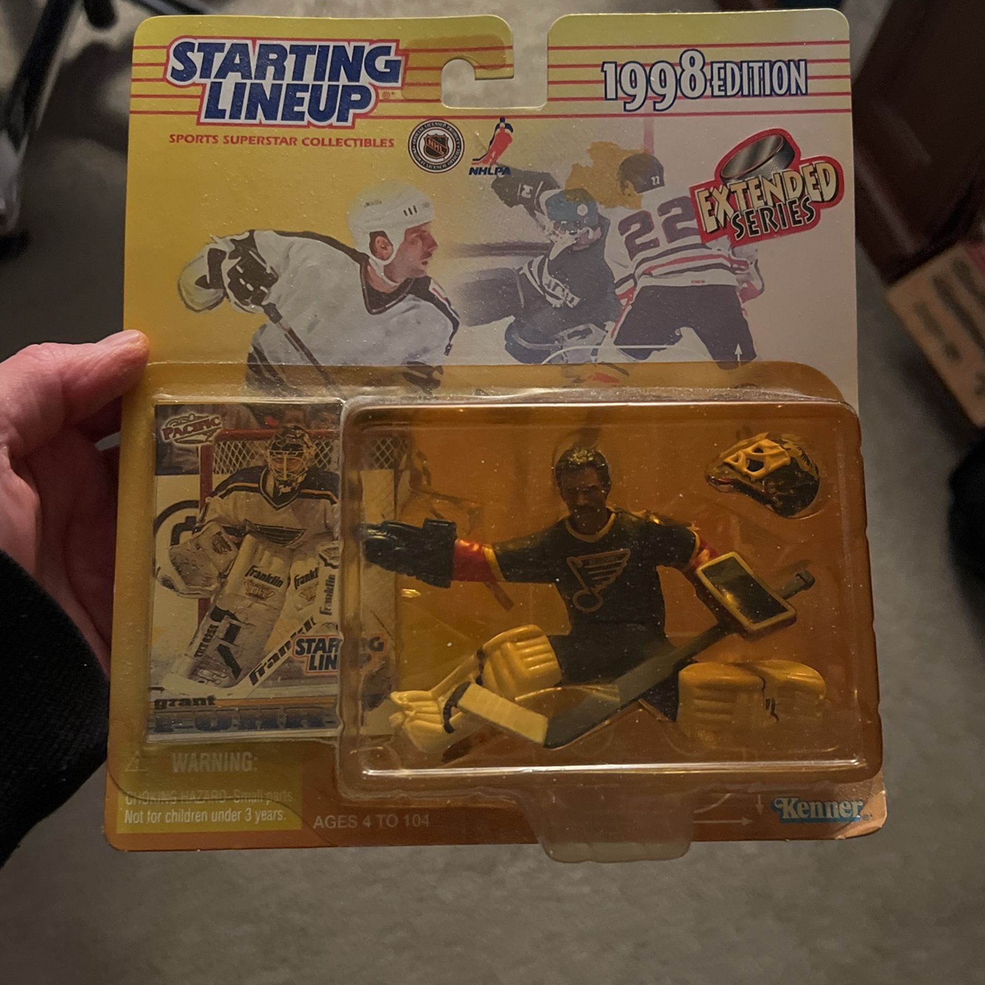 Starting Lineup St. Louis Blues Goalie Grant Fuhr Figure