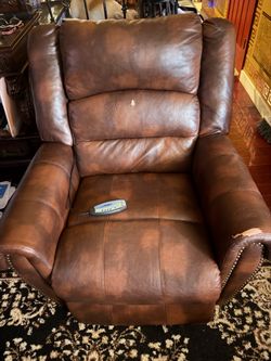 Leather Reclining Massage Chair