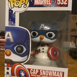 Marvel Cap Snowman Funko Pop New