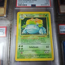 Vintage Venusaur base set 2 (HOLO) PSA 7 
Lucky Number! Pokemon TCG Collection
Pm for interested in prices and details

Gifts, Collection, Etc