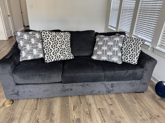 Deep Seat Sofa with Accent Pillows