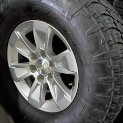 17 Inch Original Chevy Used 6x139 With 285 70 17 Nitto 