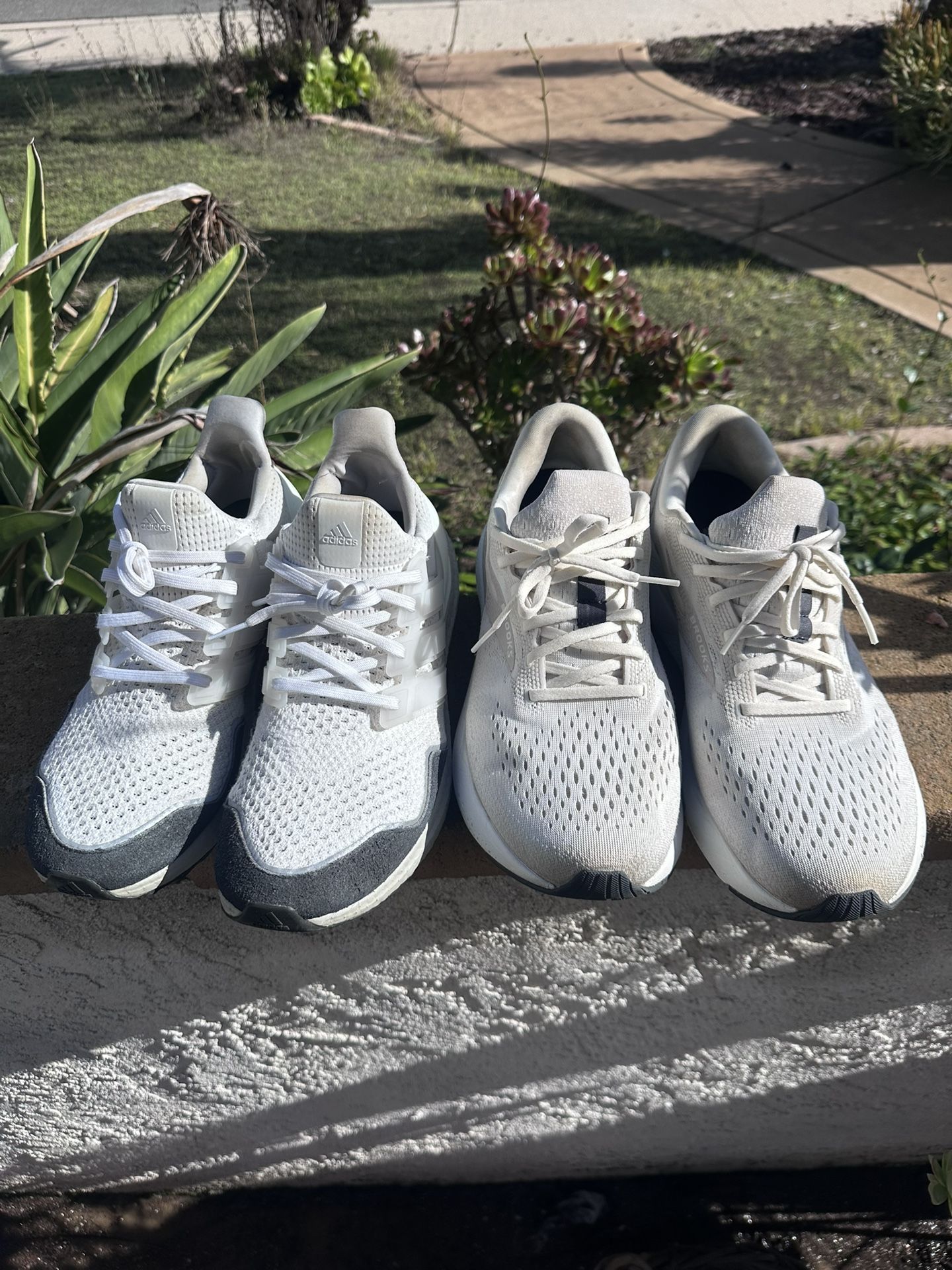 Men’s Brooks Ghost And Adidas Ultraboost Running Shoes 12