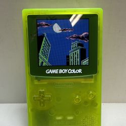 Modded Gameboy Color Backlit Ninja Turtles Game Included 