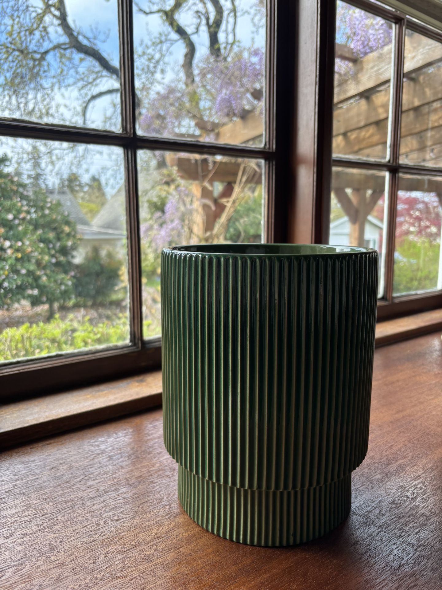 Green Ceramic Plant Pot