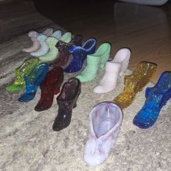 Vintage Glass Shoes 