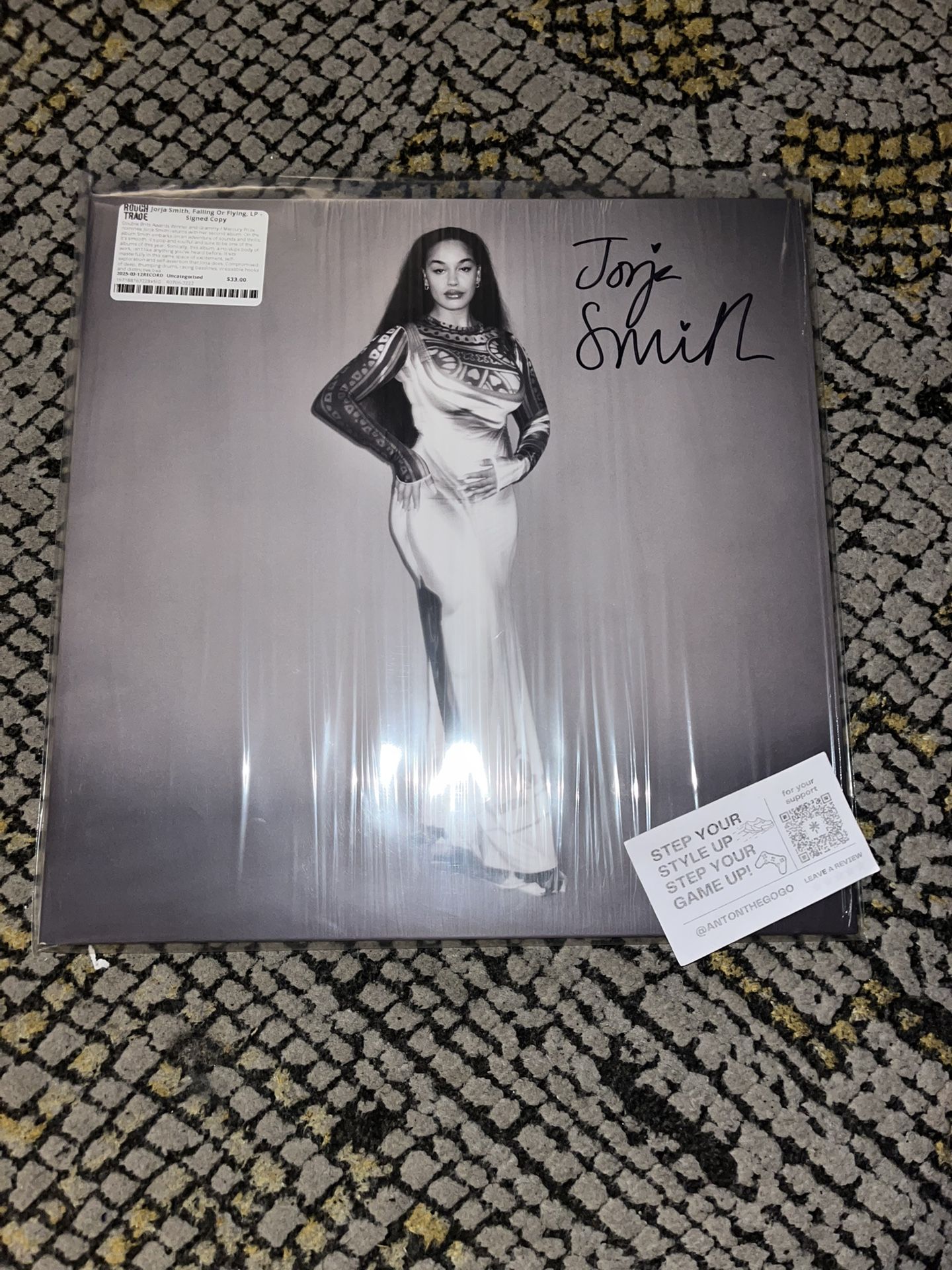 Jorja Smith Signed Falling or Flying Vinyl