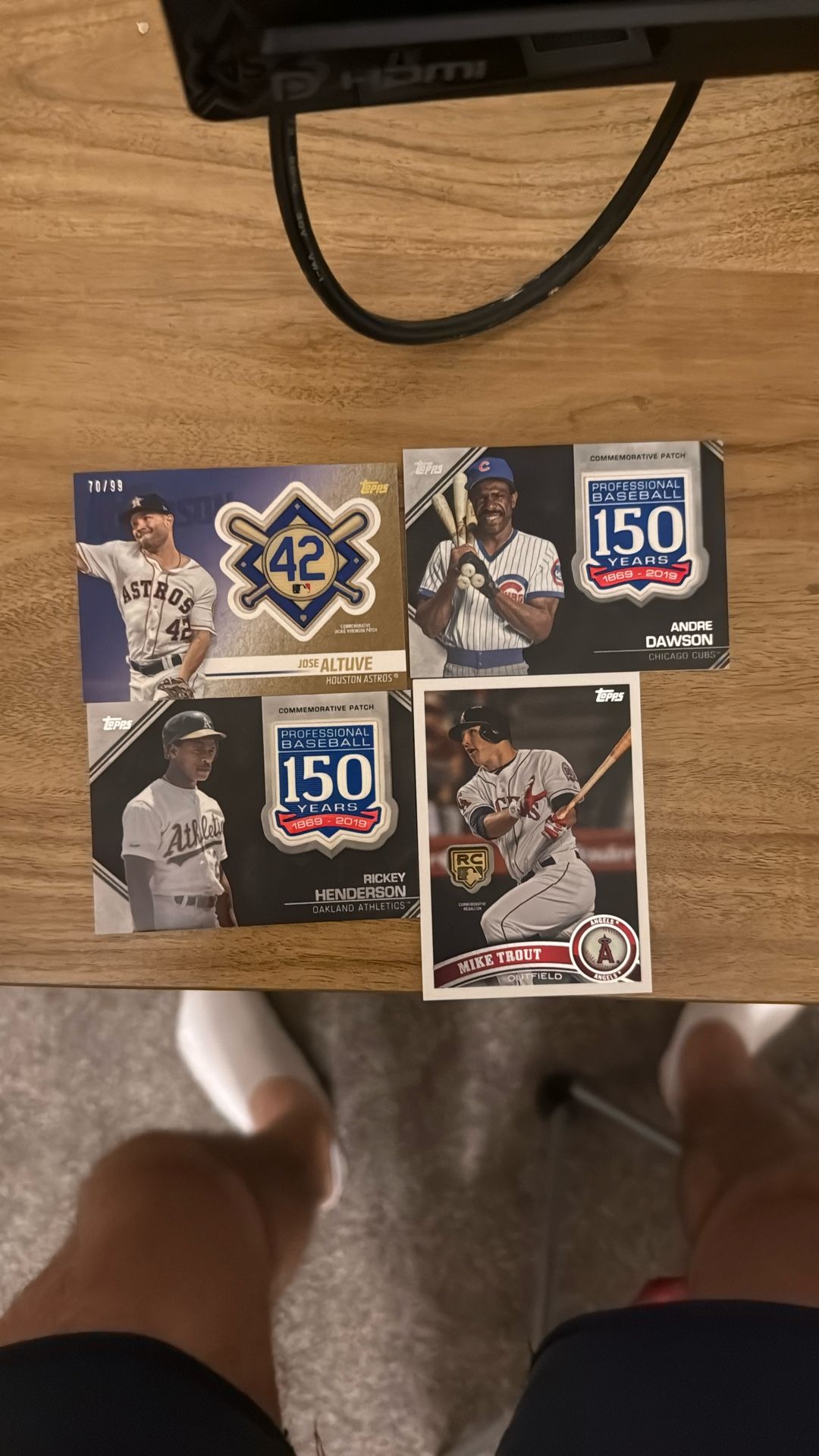 Topps Commemorative Patch Lot Baseball Cards
