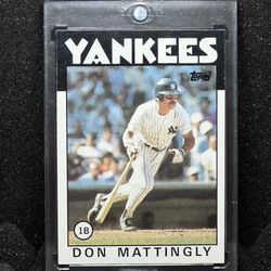 FS: 1986 Topps Don Mattingly Card# 180