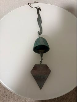 Jeff Cross Bronze Bell Ridged Pattern Vintage