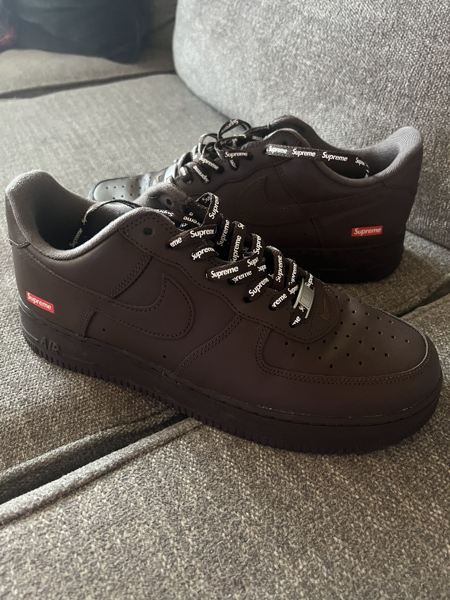 Nike Supreme x Air Force 1 Low 'Box Logo - Baroque Brown Size 10