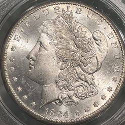 1884-CC Morgan Silver Dollar