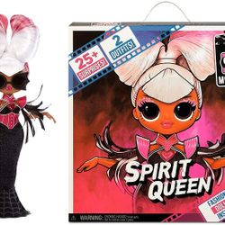 LOL Surprise OMG Movie Magic Spirit Queen Fashion Doll with 25 Surprises Including 2 Outfits, 3D Glasses, Movie Accessories and Reusable Playset– Gift