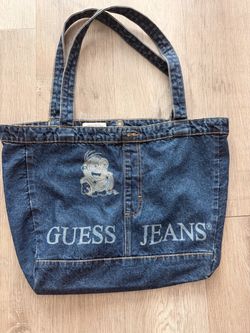 Guess Denim Tote Bag