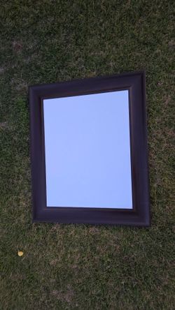 36x30 deep espresso framed mirror
