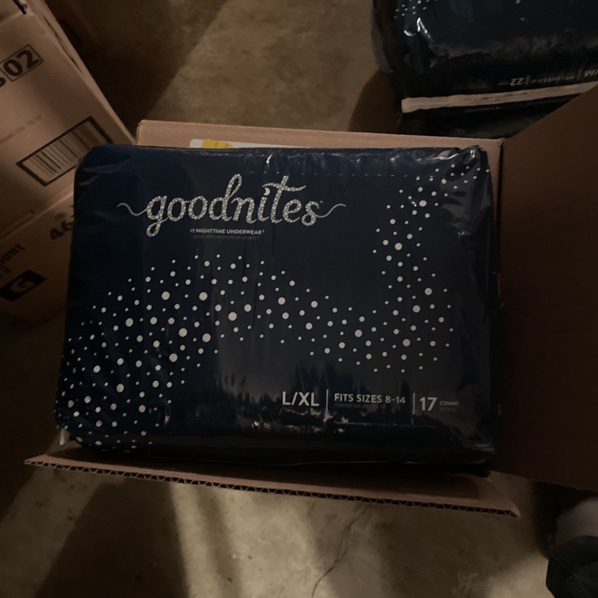 Goodnites Nighttime Underware L/xl 4 Packs