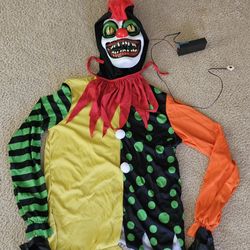 Killer Clown Costume Scary Clown Halloween Costume - Boy's MED