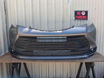 2021 2022 2023 2024 2025 TOYOTA SIENNA FRONT BUMPER COVER AND LOWER CENTER GRILLE GRILL ORIGINAL USED OEM