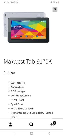 Max west tablet 9170K