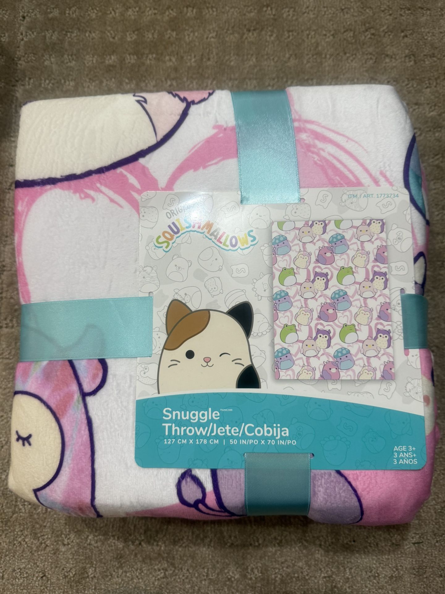 Squishmallows Snuggle Throw Blanket