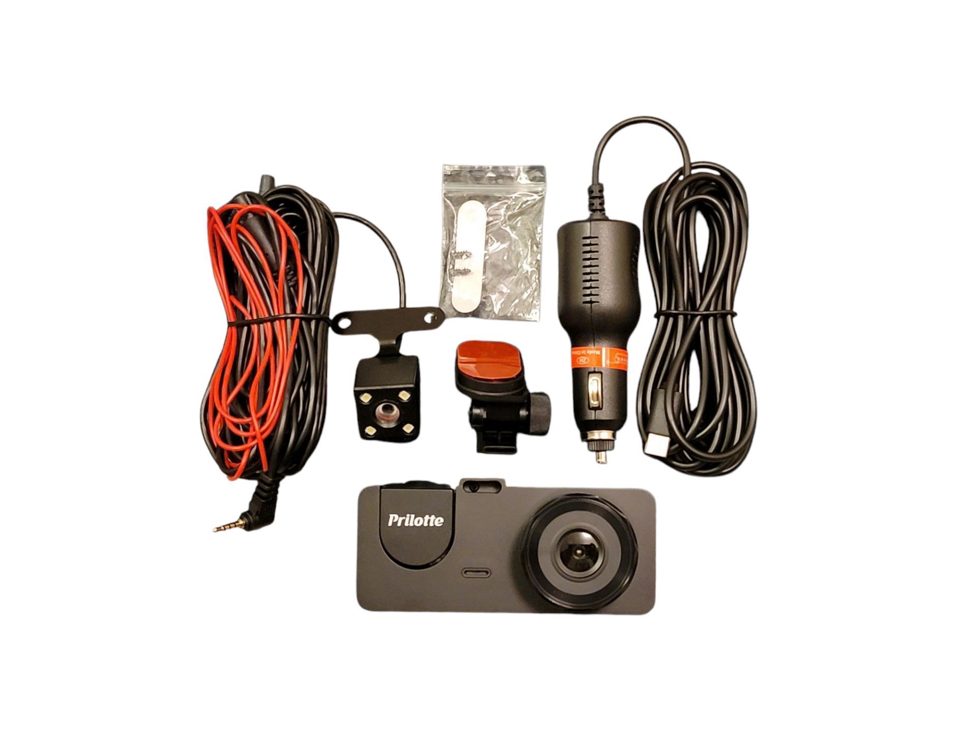 Three Channels Dash Cam loop recording G-Sensor 170º Wide-Angle Camera Rotation