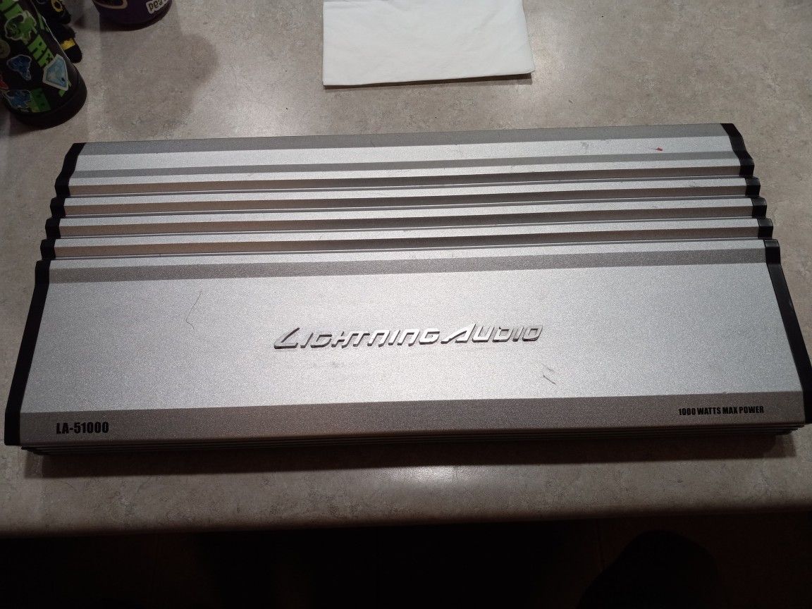 Lightning Audio LA-51000, 1000 Watts, 5 Channel, Amplifier 📢