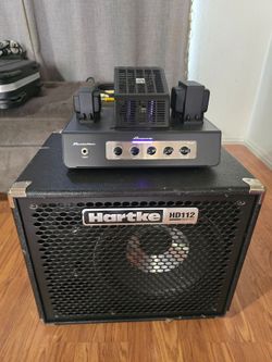 Ampeg portaflex pf20t,Hartke 112 hydrive.bass amp ,bass cab