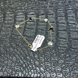 14k Heart Bracelet 