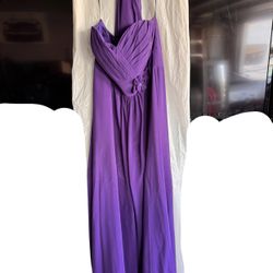 Purple Sleeveless Dress