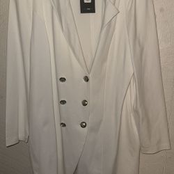 White Blazer Mini Dress 