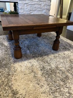 Vintage oak coffee table