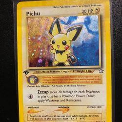 Pokemon Neo Genesis 1st Edition Pichu Holo
