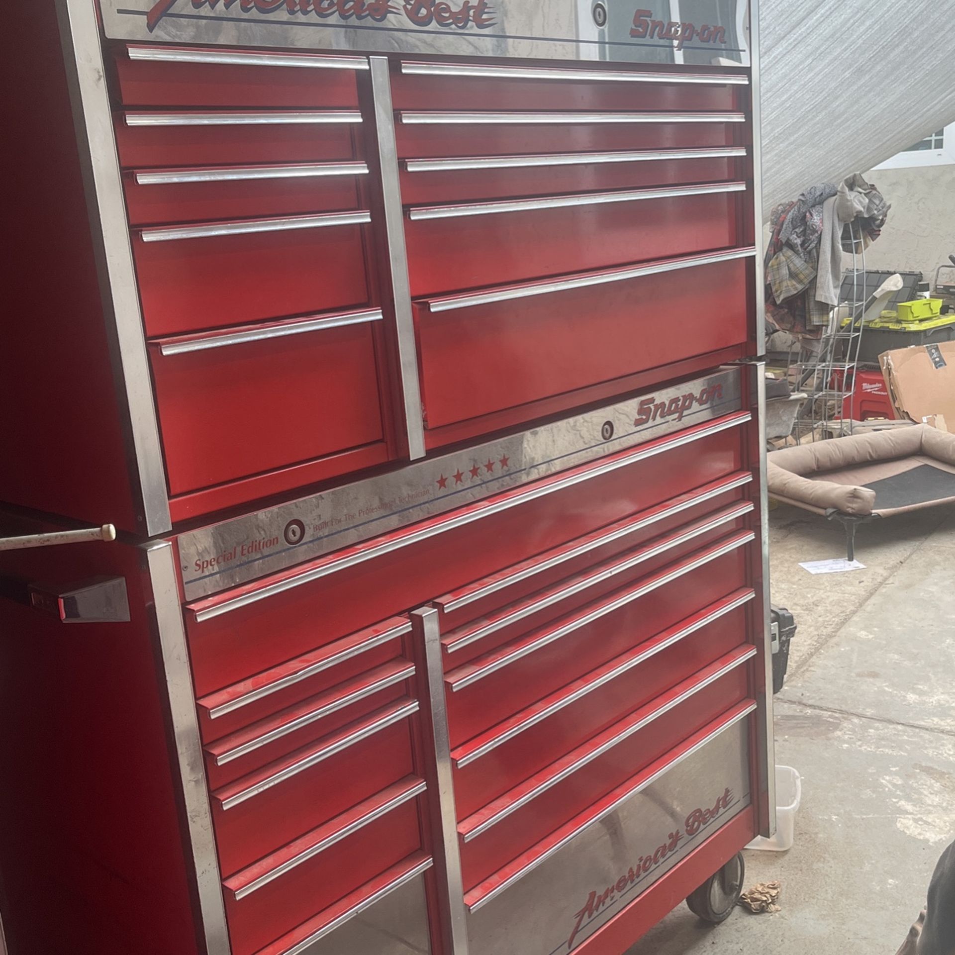 Kr691 And Kr661 Snap-on Tools Top And Bottom Chest