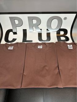 Pro Club 3PC Brown T-Shirts-XXL