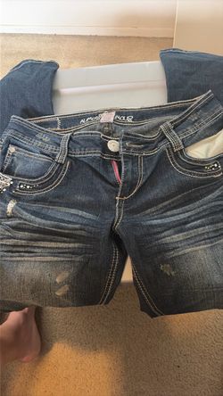 Almost Famous Dark Wash Embellished Jeans