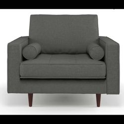 Grey Modern Chair.  Brand New In Box 