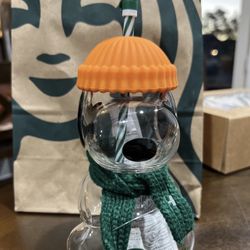 Starbucks Snoopy glass Cup