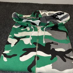 Supreme Small Box Zip Up Hooded Sweatshirt 