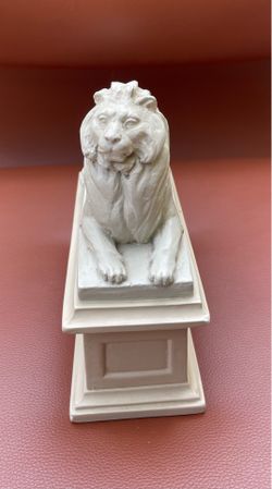 Rare 1965 AMR Alva Museum Replica New York Public Library Lion Bookend Sculpture