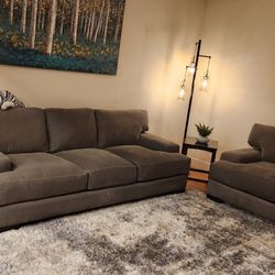 Sofa and Loveseat Set